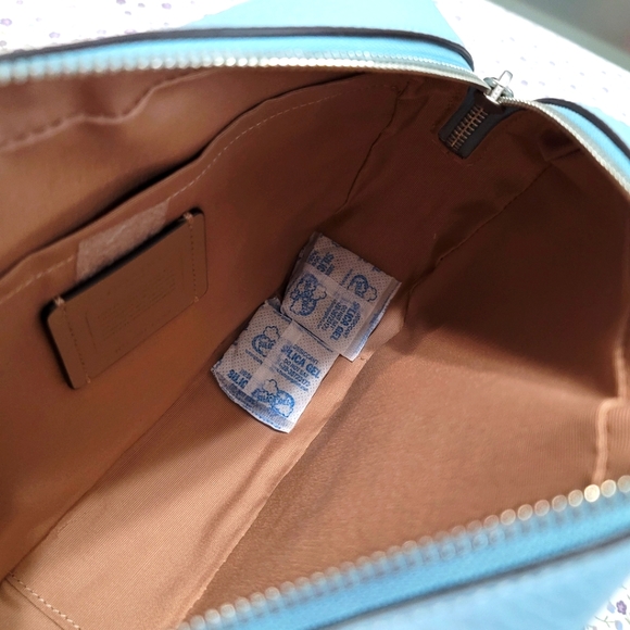 New Coach Jamie Camera crossbody Bag in Powder Blue - Picture 8 of 10